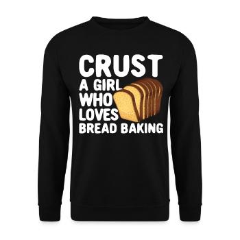 Funny bread baker - Unisex Sweatshirt - black - Front - Alina (178cm) & Michal (187cm)