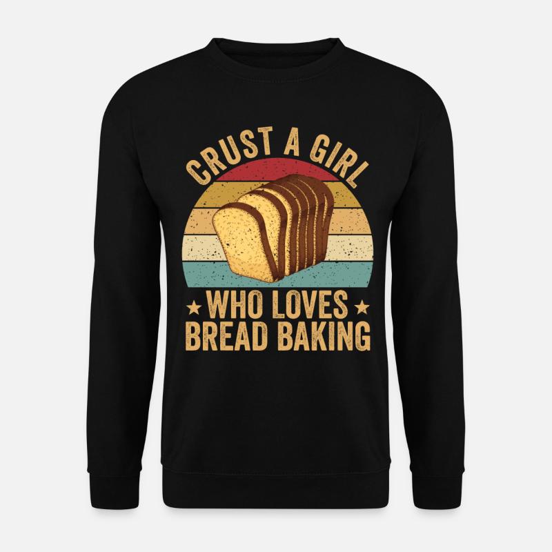 Lustiger Brotbacken-Bäcker - Unisex Pullover - Schwarz