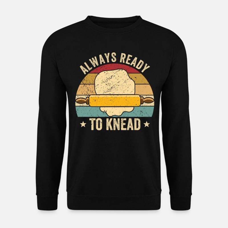 Lustiger Brotbacken-Bäcker - Unisex Pullover - Schwarz
