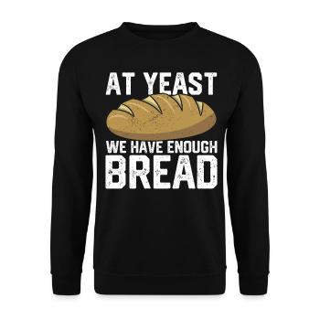 Funny bread baker - Unisex Sweatshirt - black - Front - Alina (178cm) & Michal (187cm)