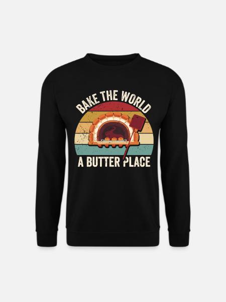 Funny bread baker - Unisex Sweatshirt - black