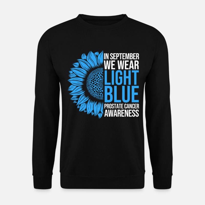 Prostatakrebs-Bewusstsein Sonnenblume - Unisex Pullover - Schwarz