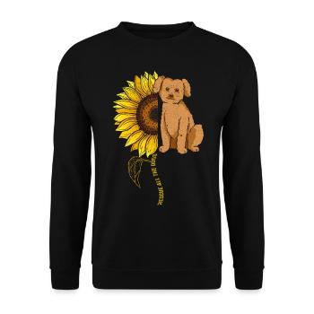 Rescue Dog Squadron Sunflower - Unisex Sweatshirt - black - Front - Alina (178cm) & Michal (187cm)