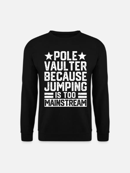 Sjov stangspring stangspring - Unisex sweater - sort