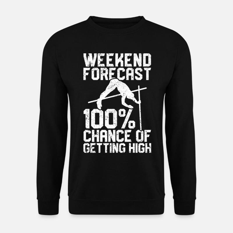 Lustiger Stabhochsprung Stabhochsprung - Unisex Pullover - Schwarz