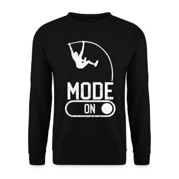 Fun Pole Vault Pole Vault - Unisex Sweatshirt - black - Front - Alina (178cm) & Michal (187cm)
