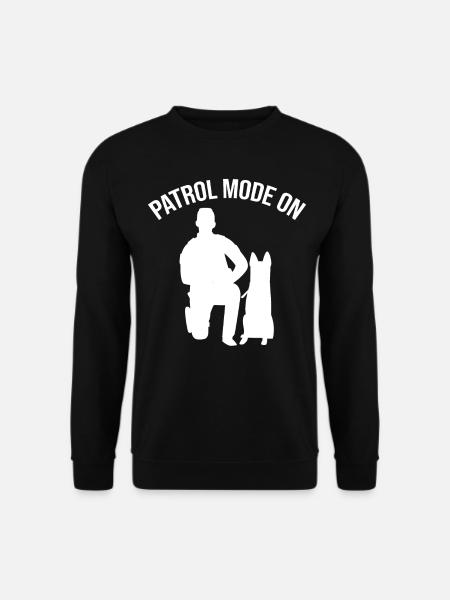 Polizeibeamter Polizeihund - Unisex Pullover - Schwarz