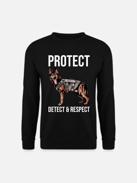 Polizeibeamter Polizeihund - Unisex Pullover - Schwarz