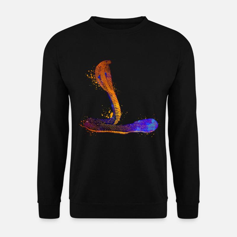 Cobra coloré - Sweat-shirt Unisexe - noir