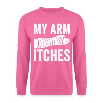 Broken arm - Unisex Sweatshirt - pink - Front