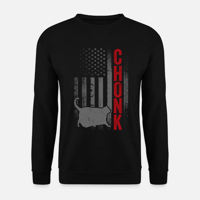 Chonk Mème Cat Chonk - Sweat-shirt Unisexe - noir