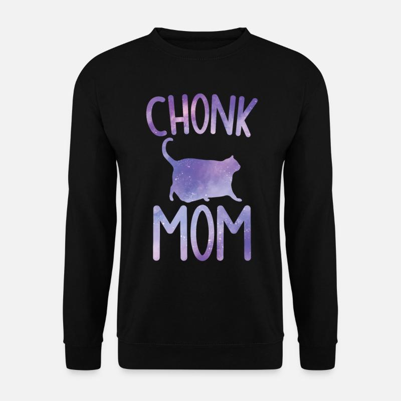 Chonk Meme Cat Chonk Mama - Unisex Sweatshirt - black