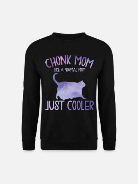 Chonk Meme Cat - Unisex Sweatshirt - black