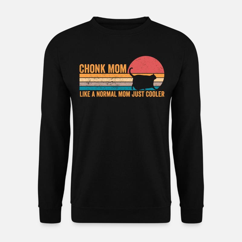 Chonk Meme Katze - Unisex Pullover - Schwarz