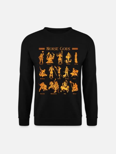 Nordische Götter - Unisex Pullover - Schwarz