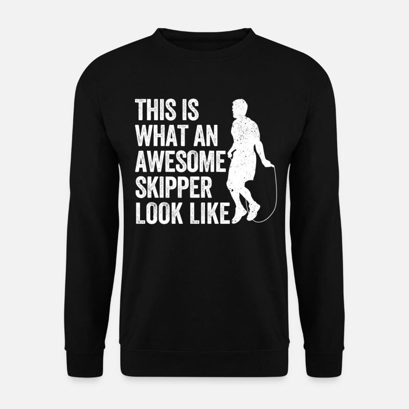 Funny skipping rope skipping rope - Unisex Sweatshirt - black