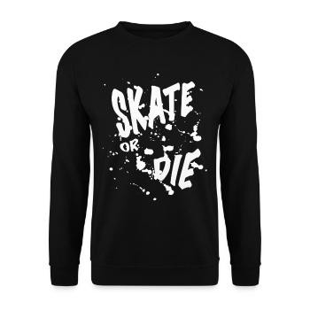 Chemise de patineur SKATE OU LES HOMMES Femmes Ados - Sweat-shirt Unisexe - noir - Devant - Alina (178cm) & Michal (187cm)