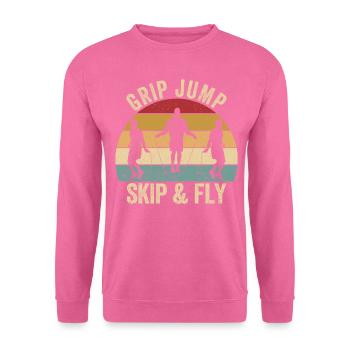 Lustiges Springseil Springseil Griff springen spri - Unisex Pullover - Pink - Vorne