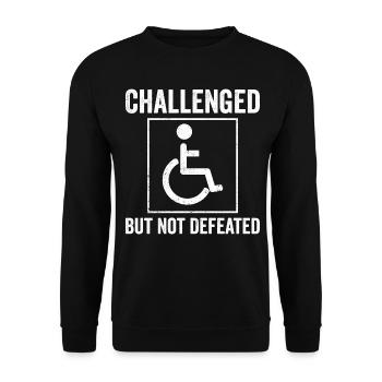 Funny Spinal Cord Injury Wheelchair Cross-Section - Unisex Sweatshirt - black - Front - Alina (178cm) & Michal (187cm)