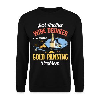 Drôles de panneurs d’or chercheurs d’or chercheurs d’or excavatrices - Sweat-shirt Unisexe - noir - Devant - Alina (178cm) & Michal (187cm)