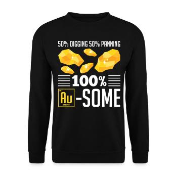 Drôles de panneurs d’or chercheurs d’or chercheurs d’or excavatrices - Sweat-shirt Unisexe - noir - Devant - Alina (178cm) & Michal (187cm)