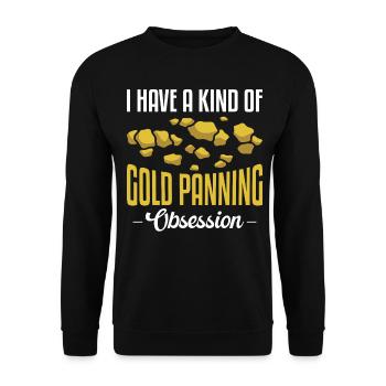 Drôles de panneurs d’or chercheurs d’or chercheurs d’or excavatrices - Sweat-shirt Unisexe - noir - Devant - Alina (178cm) & Michal (187cm)
