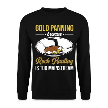 Drôles de panneurs d’or chercheurs d’or chercheurs d’or excavatrices - Sweat-shirt Unisexe - noir - Devant - Alina (178cm) & Michal (187cm)