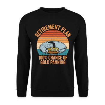 Drôles de panneurs d’or chercheurs d’or chercheurs d’or excavatrices - Sweat-shirt Unisexe - noir - Devant - Alina (178cm) & Michal (187cm)