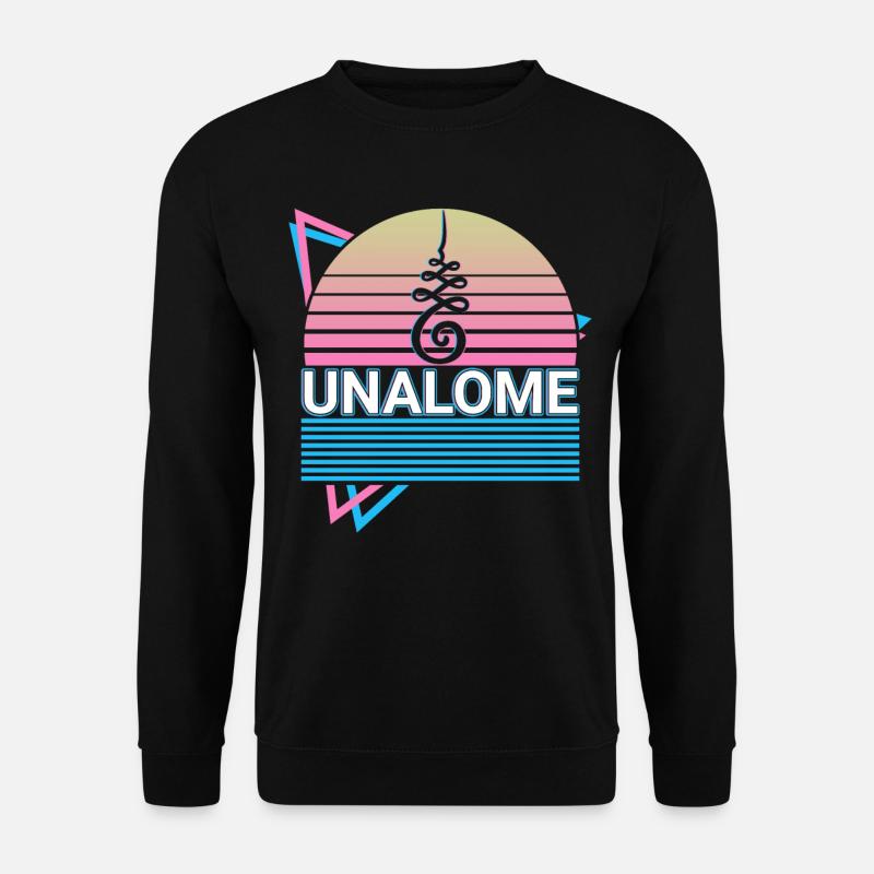 Unalome Rétro - Sweat-shirt Unisexe - noir