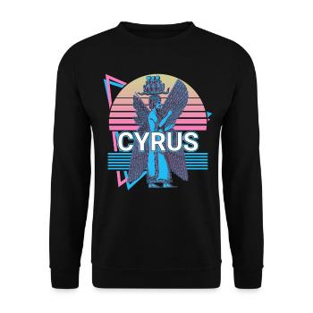 Cyrus the Elder Greek Achaemenid Empire Cyrus - Unisex Sweatshirt - black - Front - Alina (178cm) & Michal (187cm)