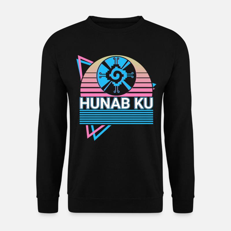 Hunab Ku Maya Aztec Retro - Unisex Sweatshirt - black