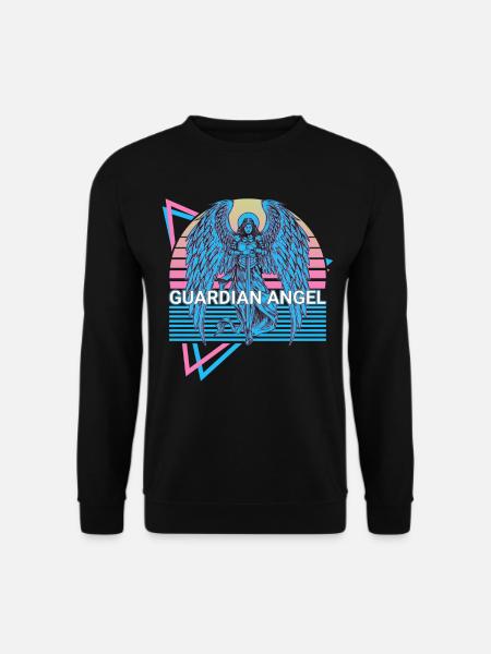 Schutzengel Altes Judentum Retro - Unisex Pullover - Schwarz