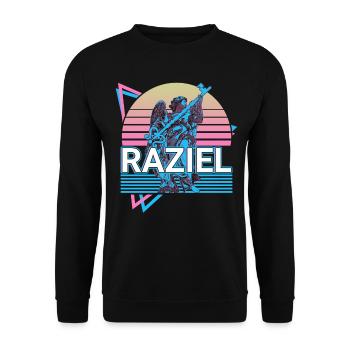 Raziel Archange Mythologie hébraïque Ret juif - Sweat-shirt Unisexe - noir - Devant - Alina (178cm) & Michal (187cm)