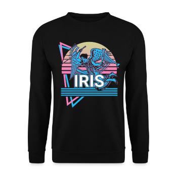 Déesse Iris Mythologie grecque antique Rétro - Sweat-shirt Unisexe - noir - Devant - Alina (178cm) & Michal (187cm)