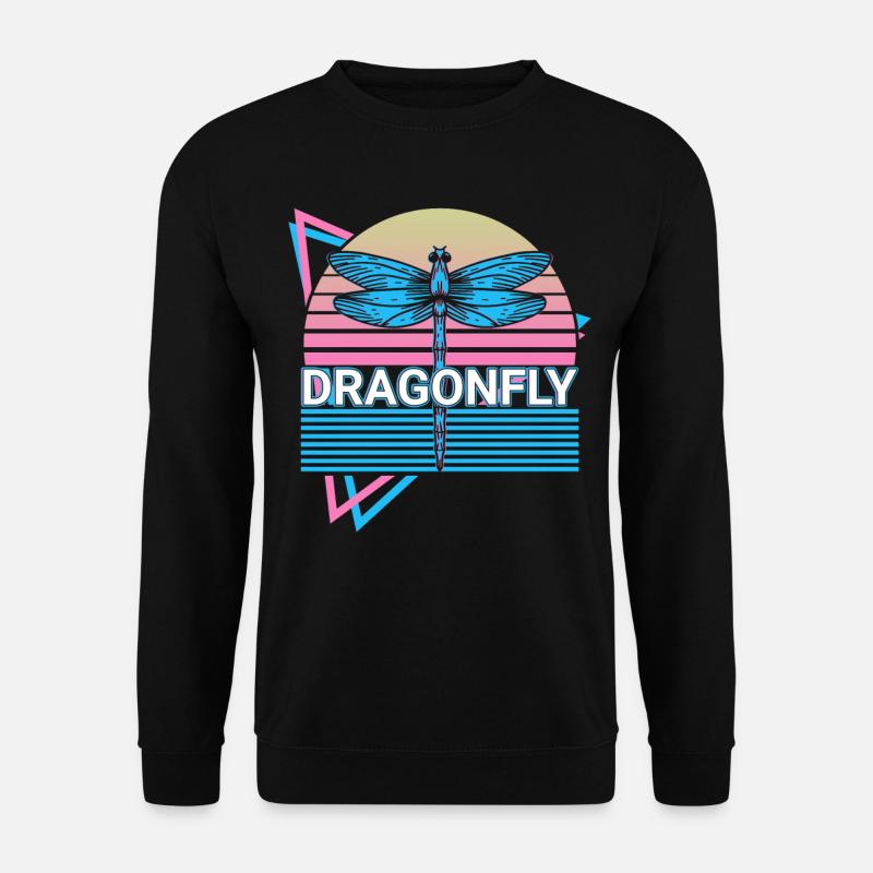 Libellule Libellule Rétro - Sweat-shirt Unisexe - noir