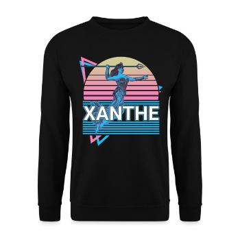 Déesse Xanthe Mythologie grecque antique - Sweat-shirt Unisexe - noir - Devant - Alina (178cm) & Michal (187cm)