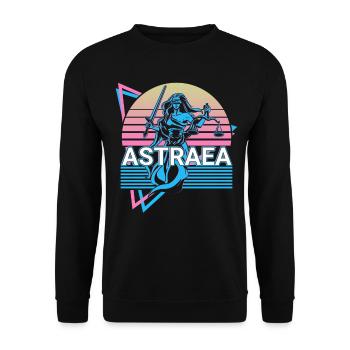 Déesse Astraea Mythe grec antique - Sweat-shirt Unisexe - noir - Devant - Alina (178cm) & Michal (187cm)
