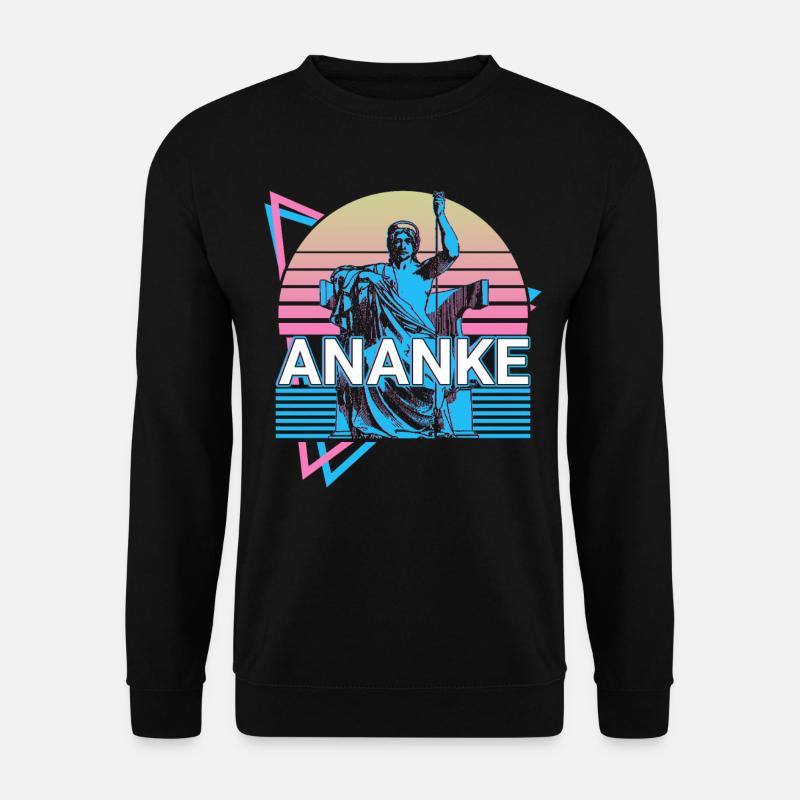 Ananke Göttin Altgriechisch Griechische Mythologie - Unisex Pullover - Schwarz