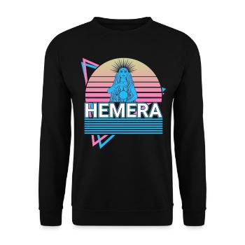 Hemera Goddess Ancient Greek Greek Mythol - Unisex Sweatshirt - black - Front - Alina (178cm) & Michal (187cm)