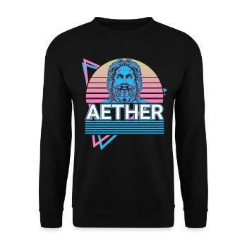 Aether Greek God Ancient Greek mytholo - Unisex Sweatshirt - black - Front - Alina (178cm) & Michal (187cm)