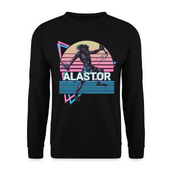 Alastor Greek god Ancient Greek myth - Unisex Sweatshirt - black - Front - Alina (178cm) & Michal (187cm)