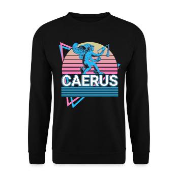 Caerus Greek God Ancient Greek mythol - Unisex Sweatshirt - black - Front - Alina (178cm) & Michal (187cm)