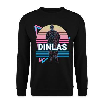Dinlas Dieu grec Mythe grec antique - Sweat-shirt Unisexe - noir - Devant - Alina (178cm) & Michal (187cm)