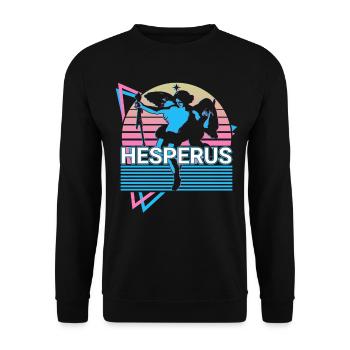 Hesperus Griechischer Gott Antike griechische Myth - Unisex Pullover - Schwarz - Vorne - Alina (178cm) & Michal (187cm)