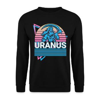 Uranus Dieu grec Mythe grec antique - Sweat-shirt Unisexe - noir - Devant - Alina (178cm) & Michal (187cm)