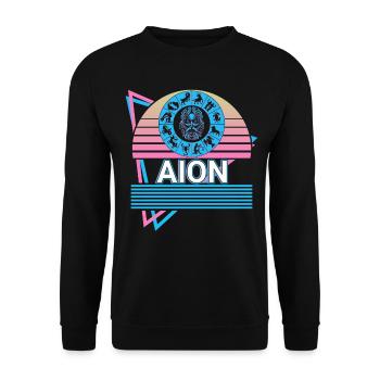 Αion Dieu grec Mythologie grecque antique - Sweat-shirt Unisexe - noir - Devant - Alina (178cm) & Michal (187cm)