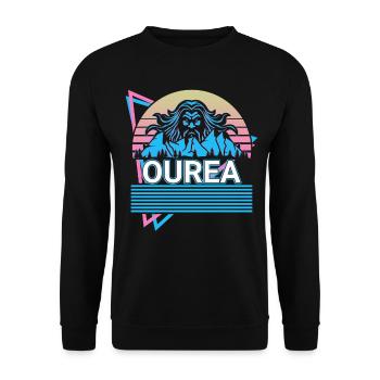 Ourea dieu grec Mytholo grec antique - Sweat-shirt Unisexe - noir - Devant - Alina (178cm) & Michal (187cm)