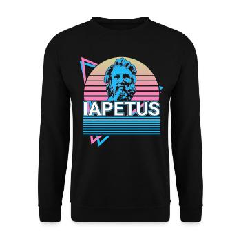 Iapetus Greek god Ancient Greek myth - Unisex Sweatshirt - black - Front - Alina (178cm) & Michal (187cm)