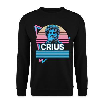 Crius Greek god Ancient Greek mytholo - Unisex Sweatshirt - black - Front - Alina (178cm) & Michal (187cm)