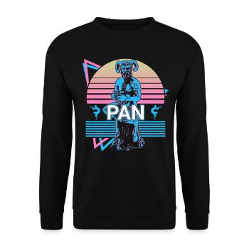 Pan Greek God Mythologie grecque antique - Sweat-shirt Unisexe - noir - Devant - Alina (178cm) & Michal (187cm)